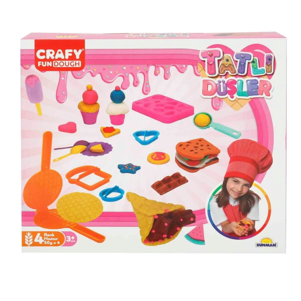 Just Cheap Store Tatlı Düşler Oyun Hamuru Seti 200 gr 22 Parça