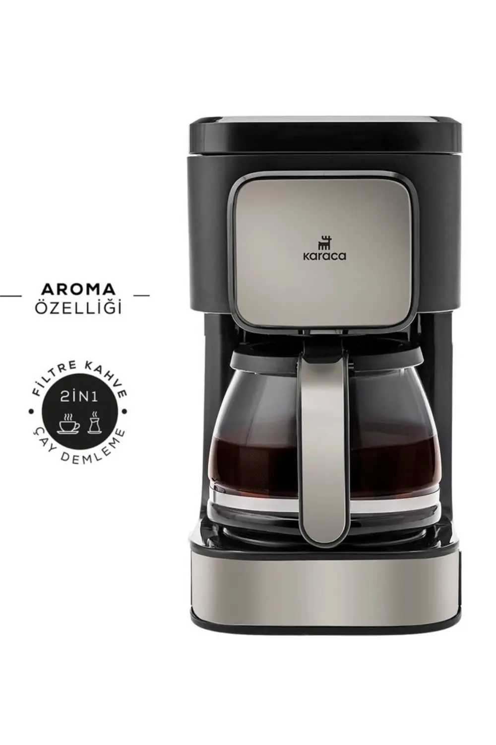 Just Coffee Aroma 2 In 1 Filtre Kahve Ve Çay Demleme Makinesi Bej