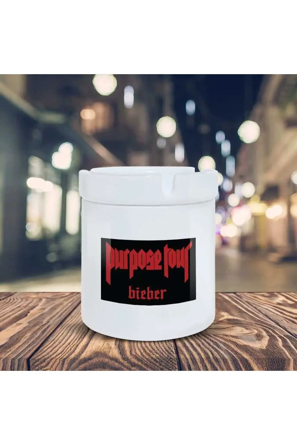 Justin Bieber Purpose Tour Baskılı Küllük Kül Tablası- Kl244