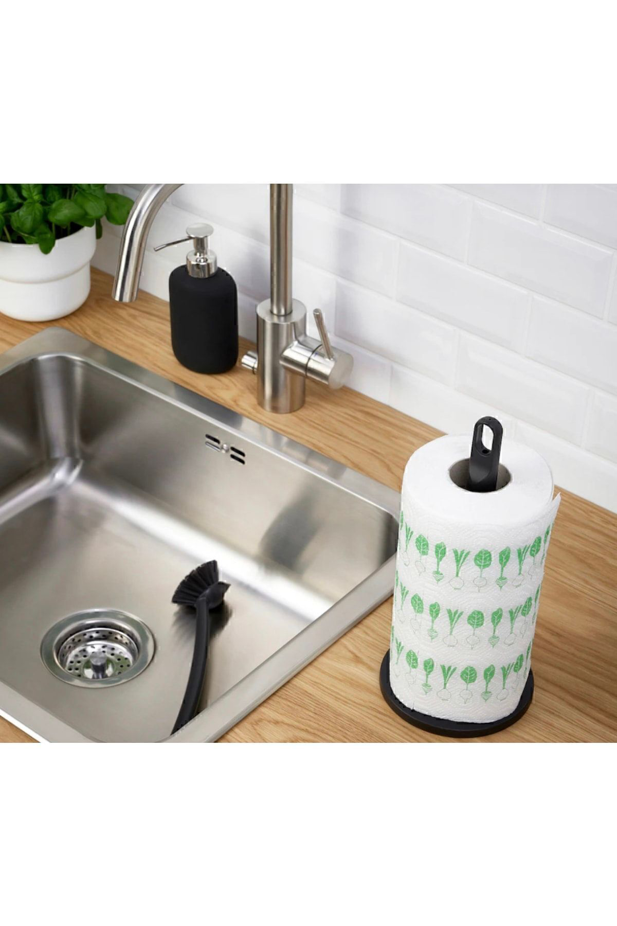 İkea Jüt Famılj Havlu Peçetelik, Kağıt Havlu Standı, Antrasit, 30Cm Si