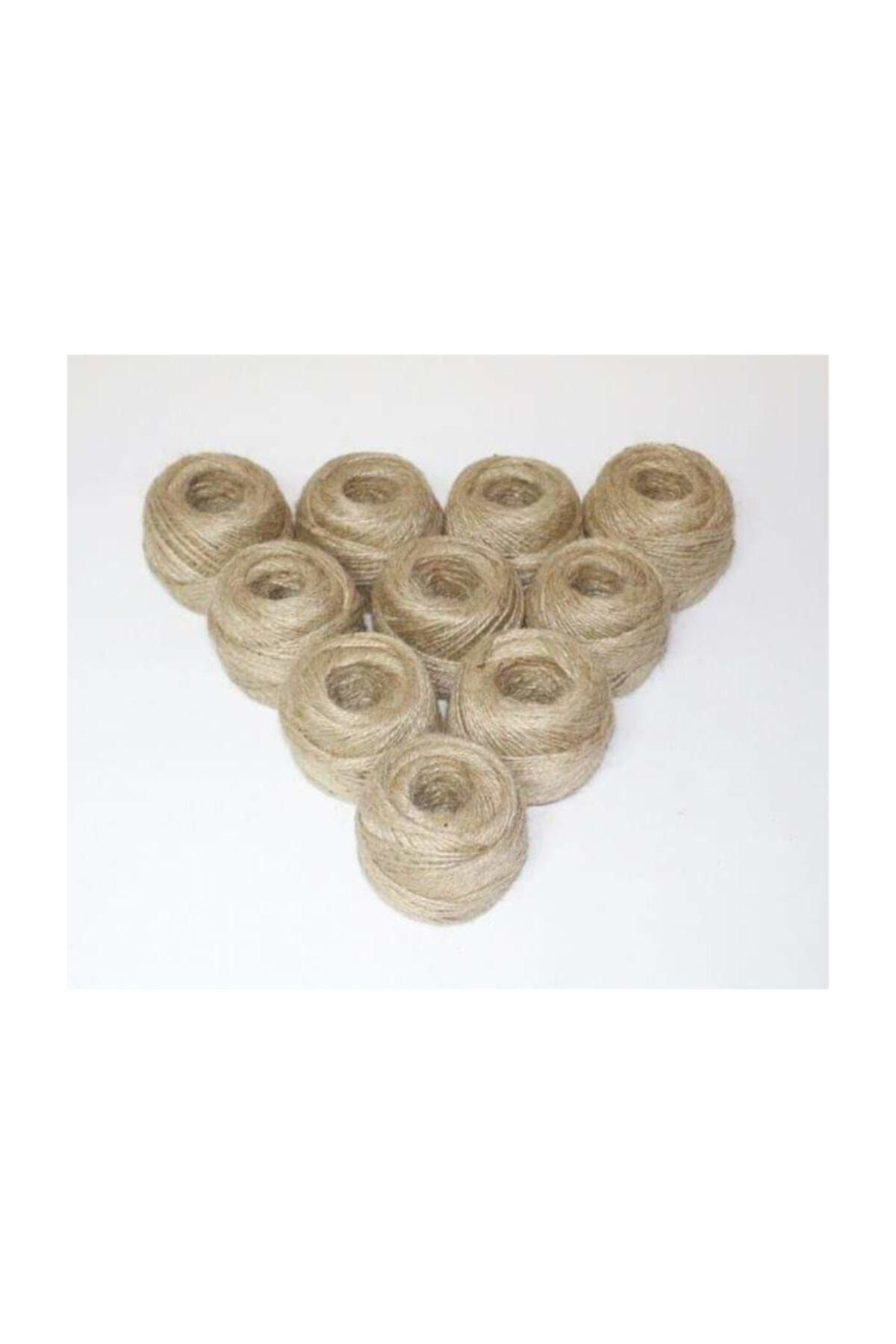 Hobi Jüt İp 100 Gram 100 Metre 10 Adet - Kırnap İpi - Süsleme İpi