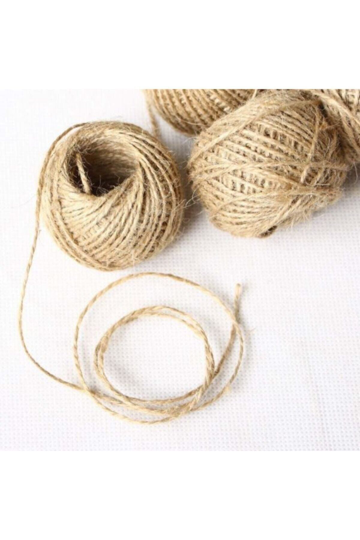 İpsan Jüt İp Hasır İp 100 Mtre 2 Adet Hasır İp – Örgü İpi – Örgü İpi