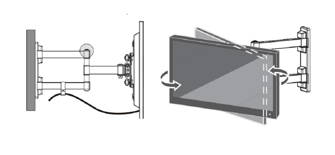 Jvc 55” İle Uyumlu Hareketli Oynar Led Tv Asma Askı Aparatı Jvc 55” İle Uyumlu Hareketli Oynar Led Tv Asma Askı Aparatı