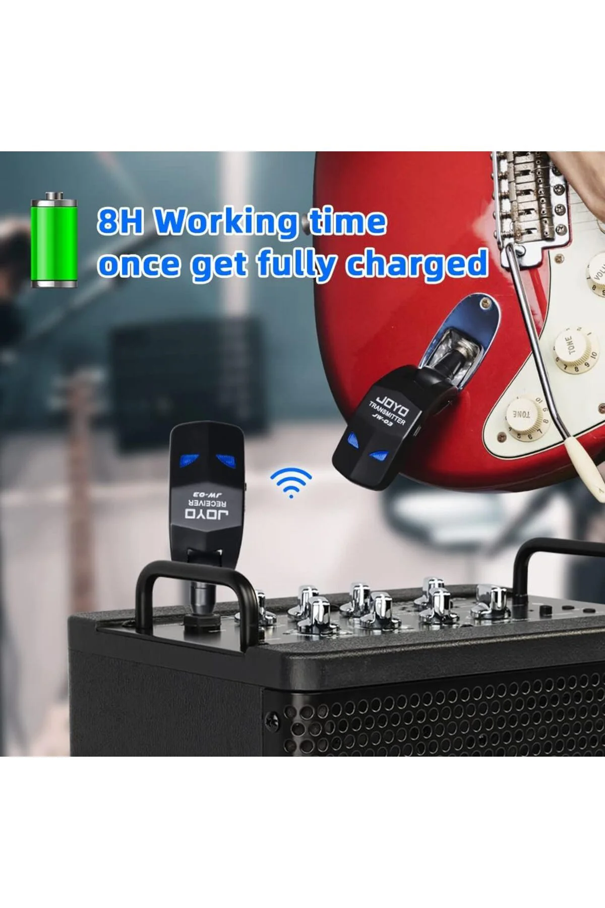 JW-03 2.4G Wireless Gitar kablosuz gitar verici alıcı dijital ŞAR