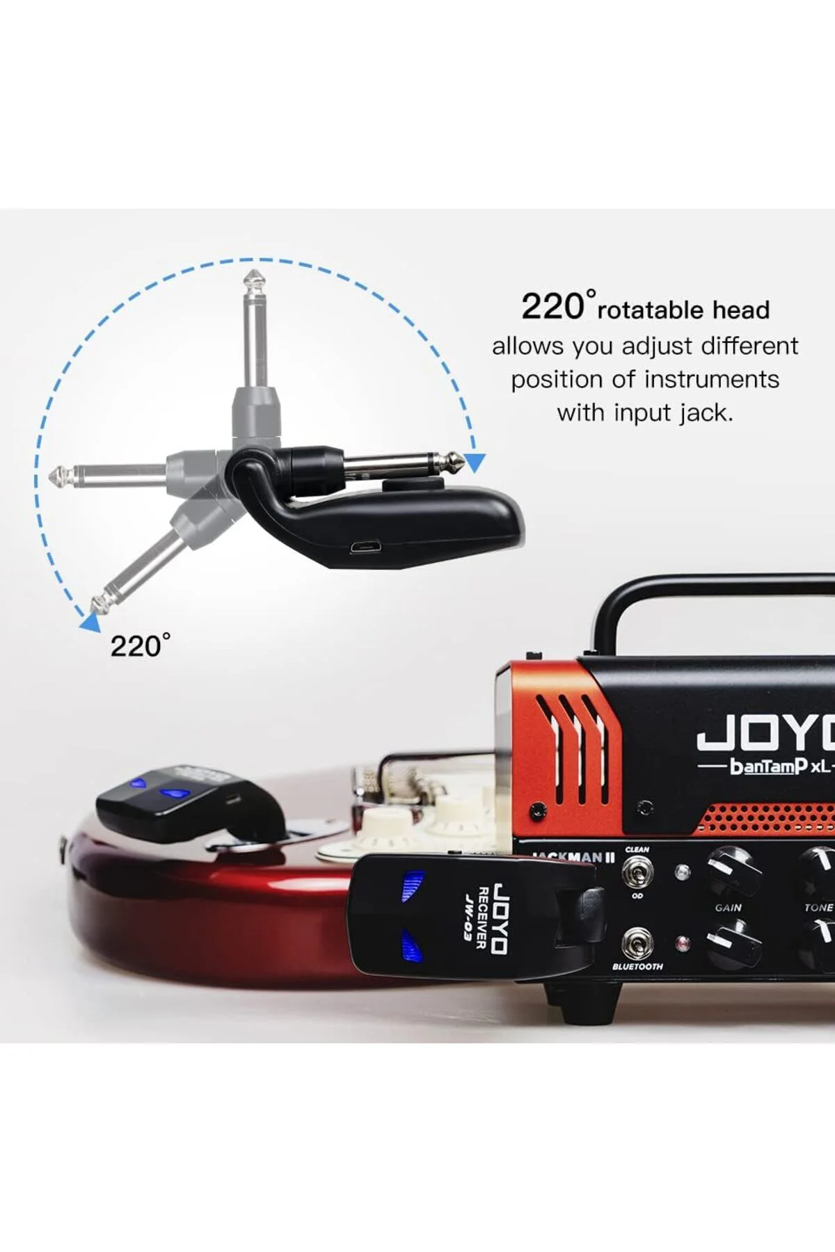 JW-03 2.4G Wireless Gitar kablosuz gitar verici alıcı dijital ŞAR