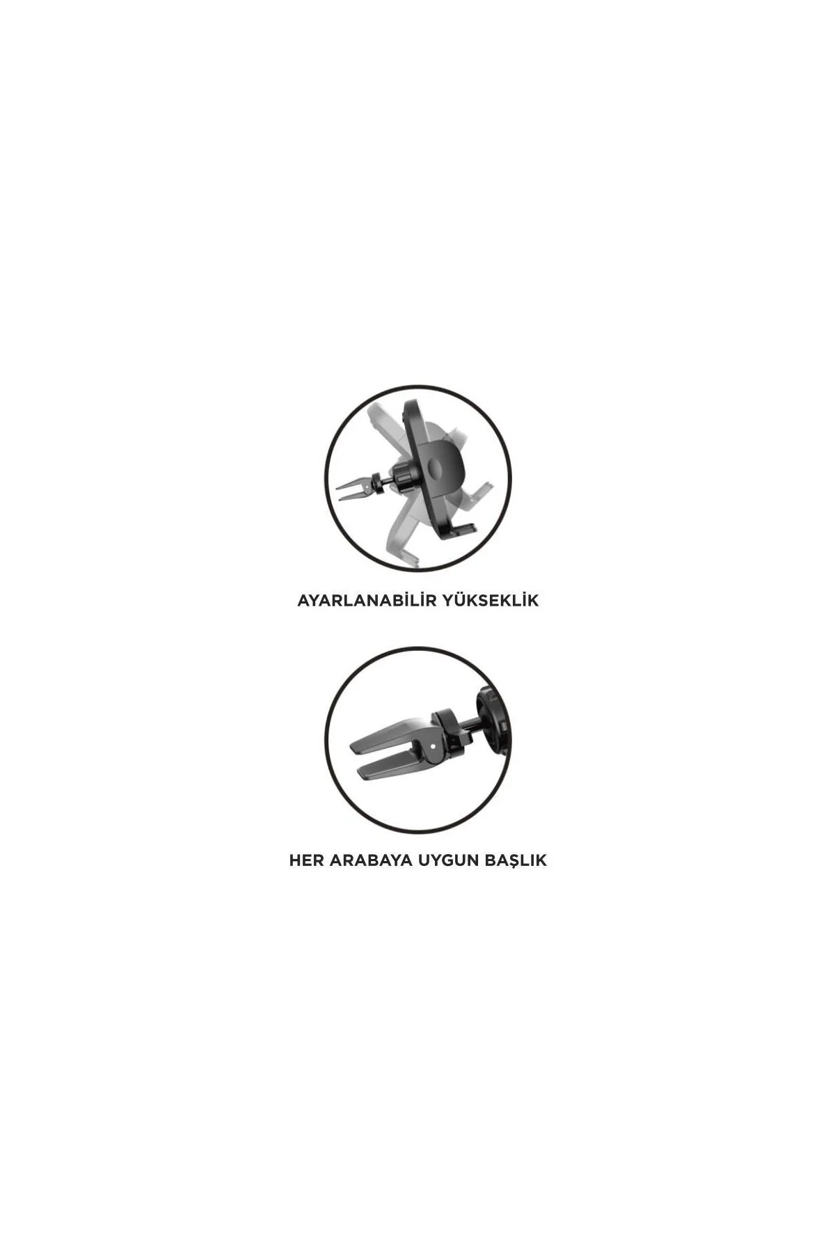 JX-046 Araç Telefon Tutucu | Havalandırma Izgarasına Takılan Model