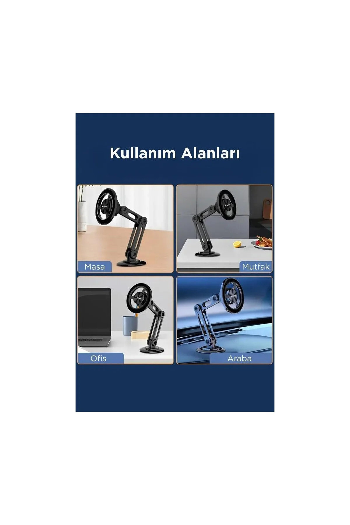 JX-052 Metal Manyetik Telefon Tutucu – Güçlü Mıknatıslı, 360° Hareketli JX-052 Metal Manyetik Telefon Tutucu – Güçlü Mıknatıslı, 360° Hareketli