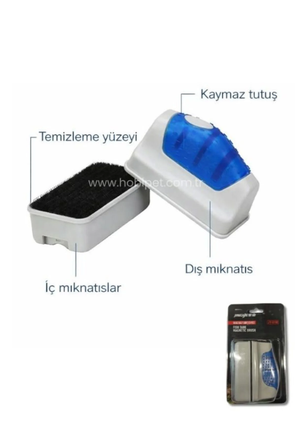 JY-01S Küçük Boy Mıknatıslı Akvaryum Camı Sileceği - Nano Akvaryu JY-01S Küçük Boy Mıknatıslı Akvaryum Camı Sileceği - Nano Akvaryu