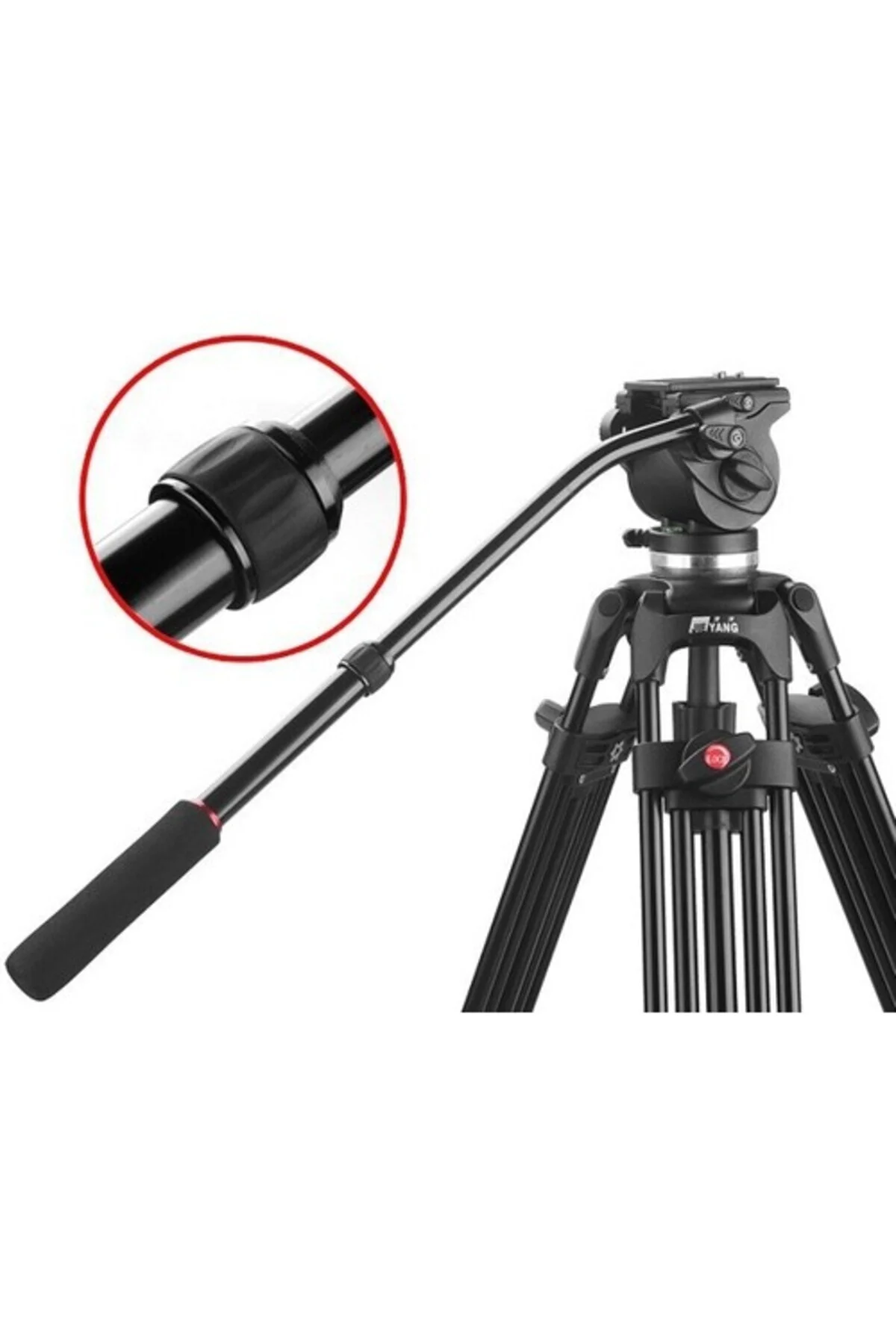 JY0606B Video Tripod 185CM 0606 Kafa ile