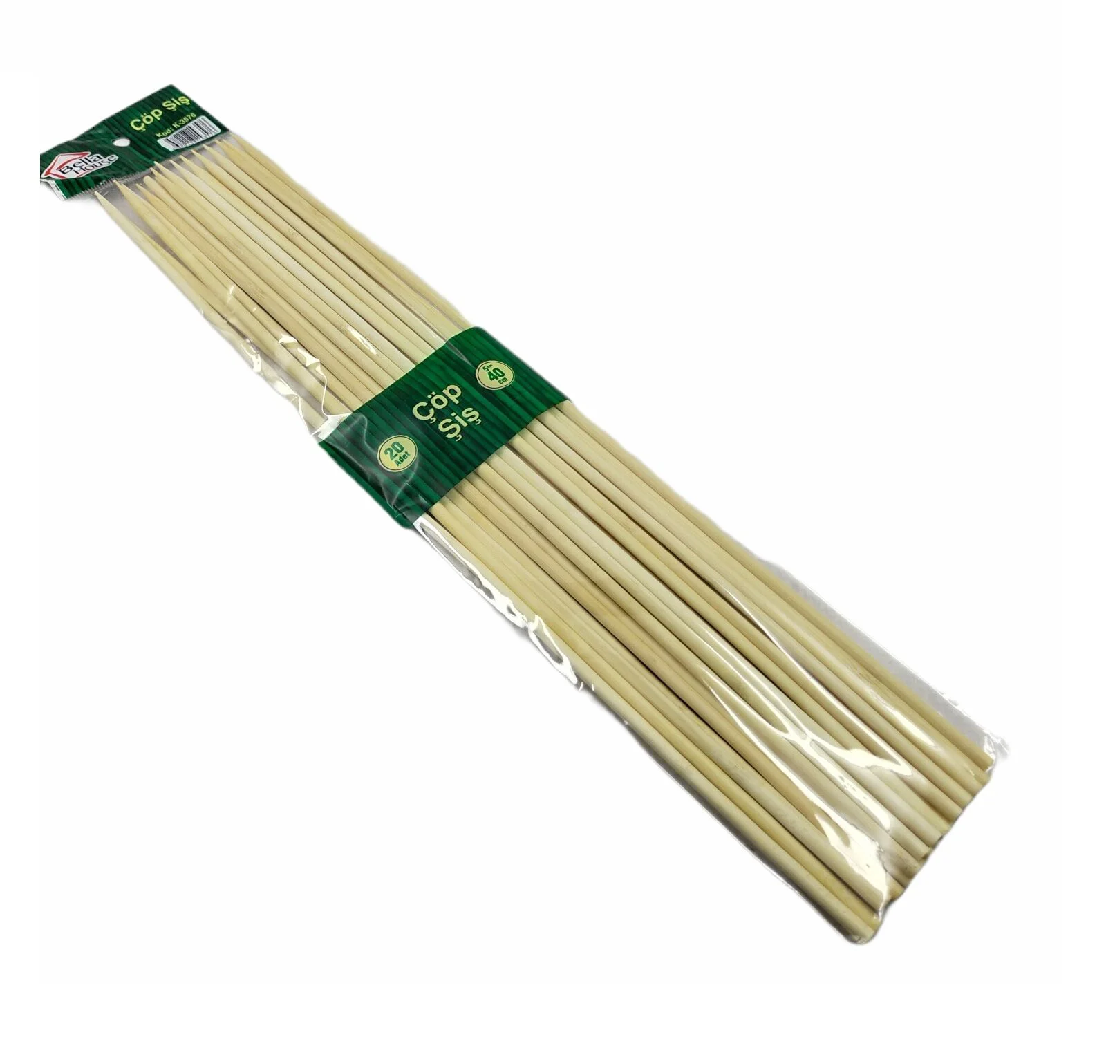 K-1643   Bella House Bambu Çöp Şiş 40cm 20li