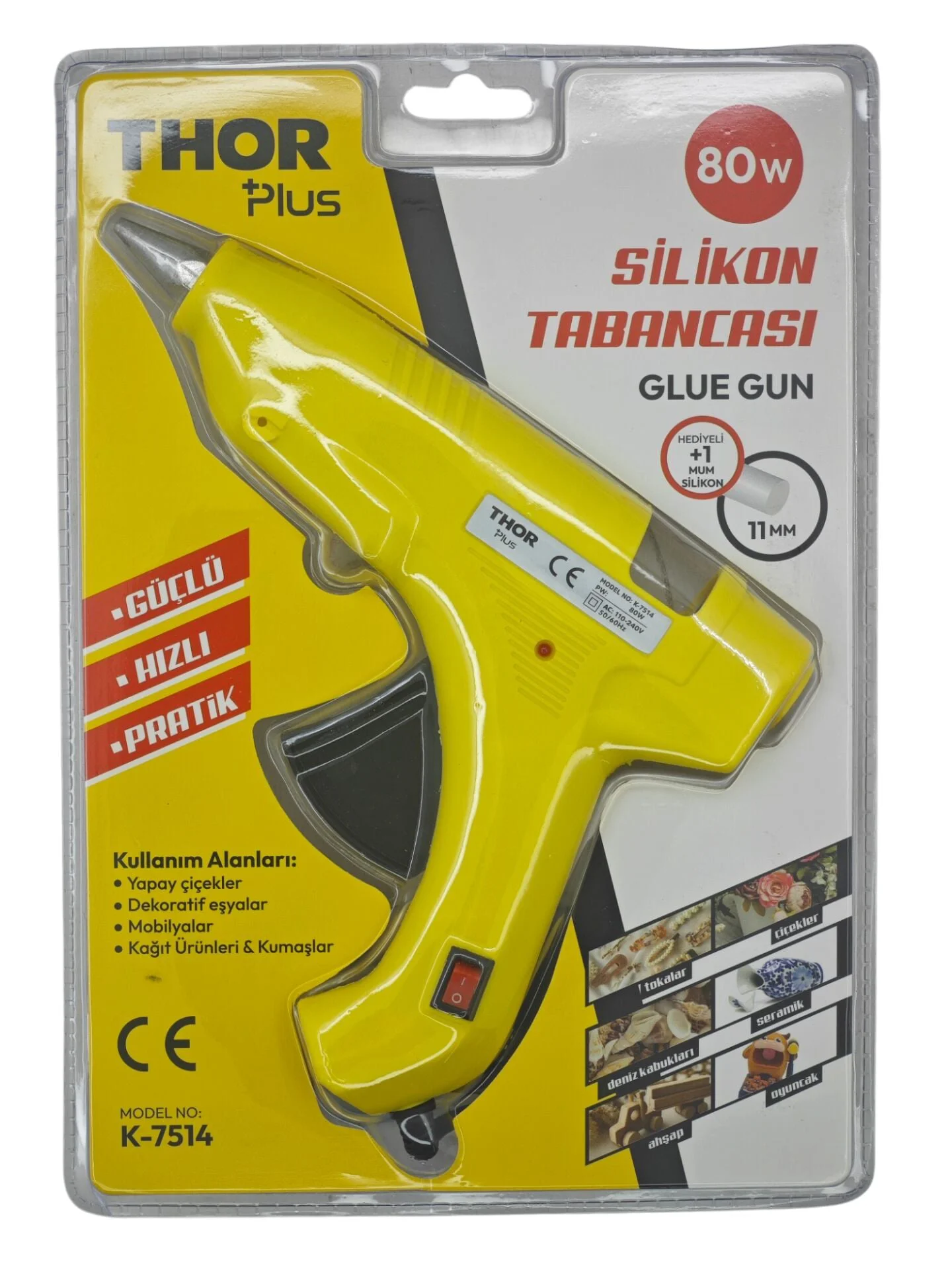K-7514   Thor Plus Sıcak Silikon Tabancası 80W