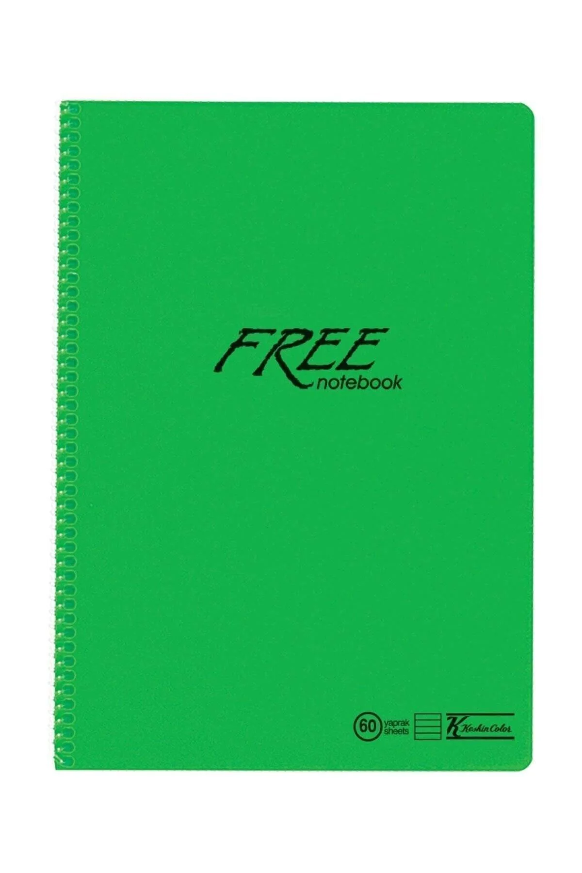K. Color Free A4 60 Yaprak Çizgili Plastik Kapak Spiralli Defter K. Color Free A4 60 Yaprak Çizgili Plastik Kapak Spiralli Defter