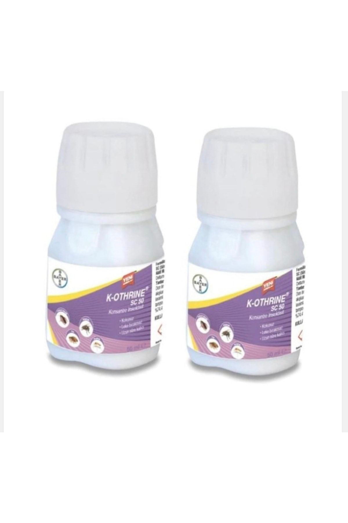 K-othrine Sc 50 Genel Haşere Ilacı 2 X 50 ml - Etkili Ve Uzun Sür