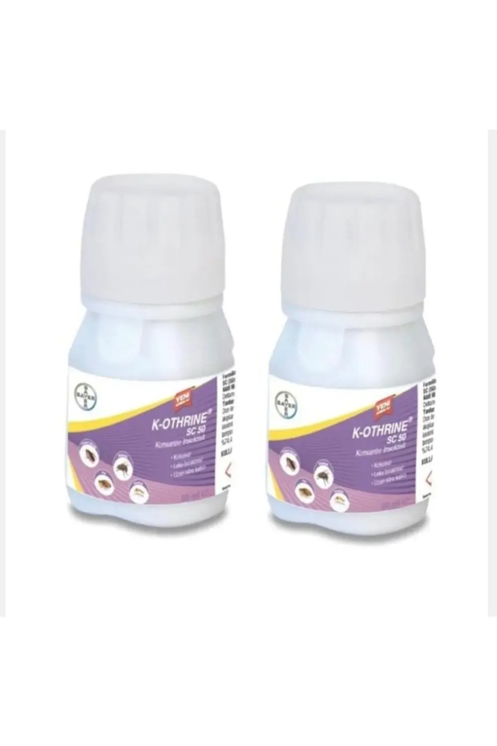 K-othrine Sc 50 Genel Haşere Ilacı 2 X 50 ml - Etkili Ve Uzun Sür