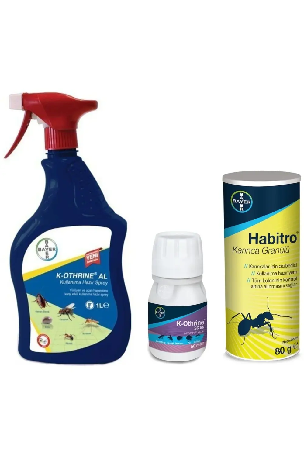 K-othrine Sprey 1 Lt. + Habitro + Sc 50 Ml Genel Haşere En Etkili