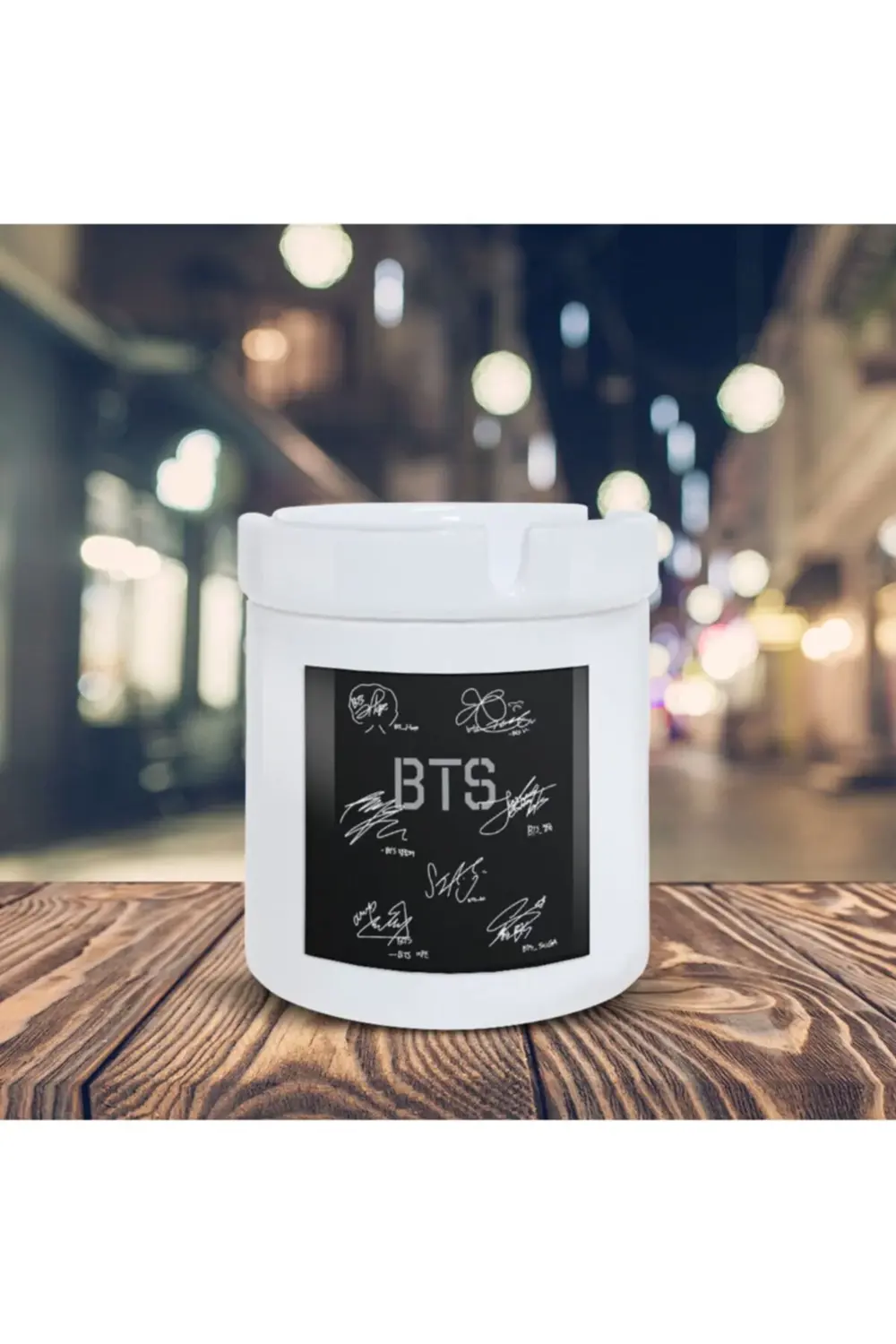 K-pop Bts Grup Imza Baskılı Küllük Kül Tablası- Kl242