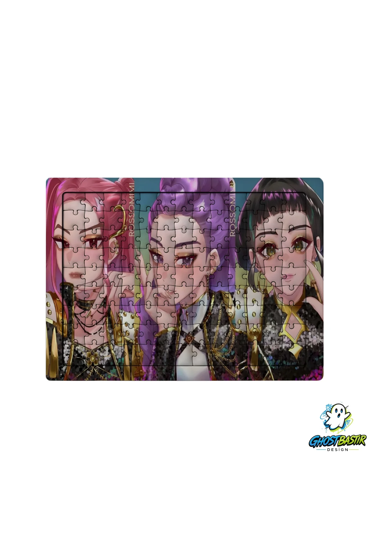 K-Pop Demon Hunters 99 Parça Ayaklı Puzzle – Dekoratif Çocuk Yapbozu 0250