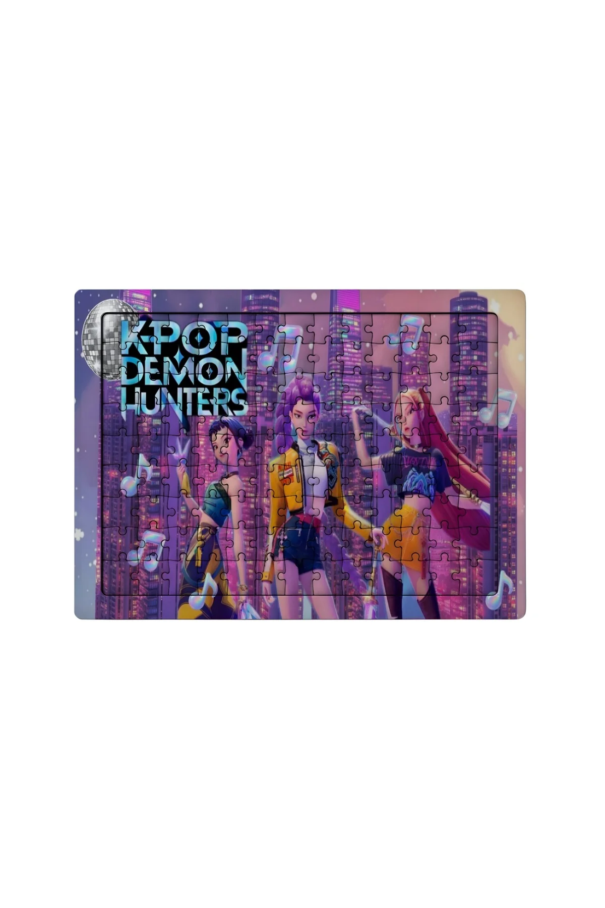 K-Pop Demon Hunters 99 Parça Ayaklı Puzzle – Dekoratif Çocuk Yapbozu 0124