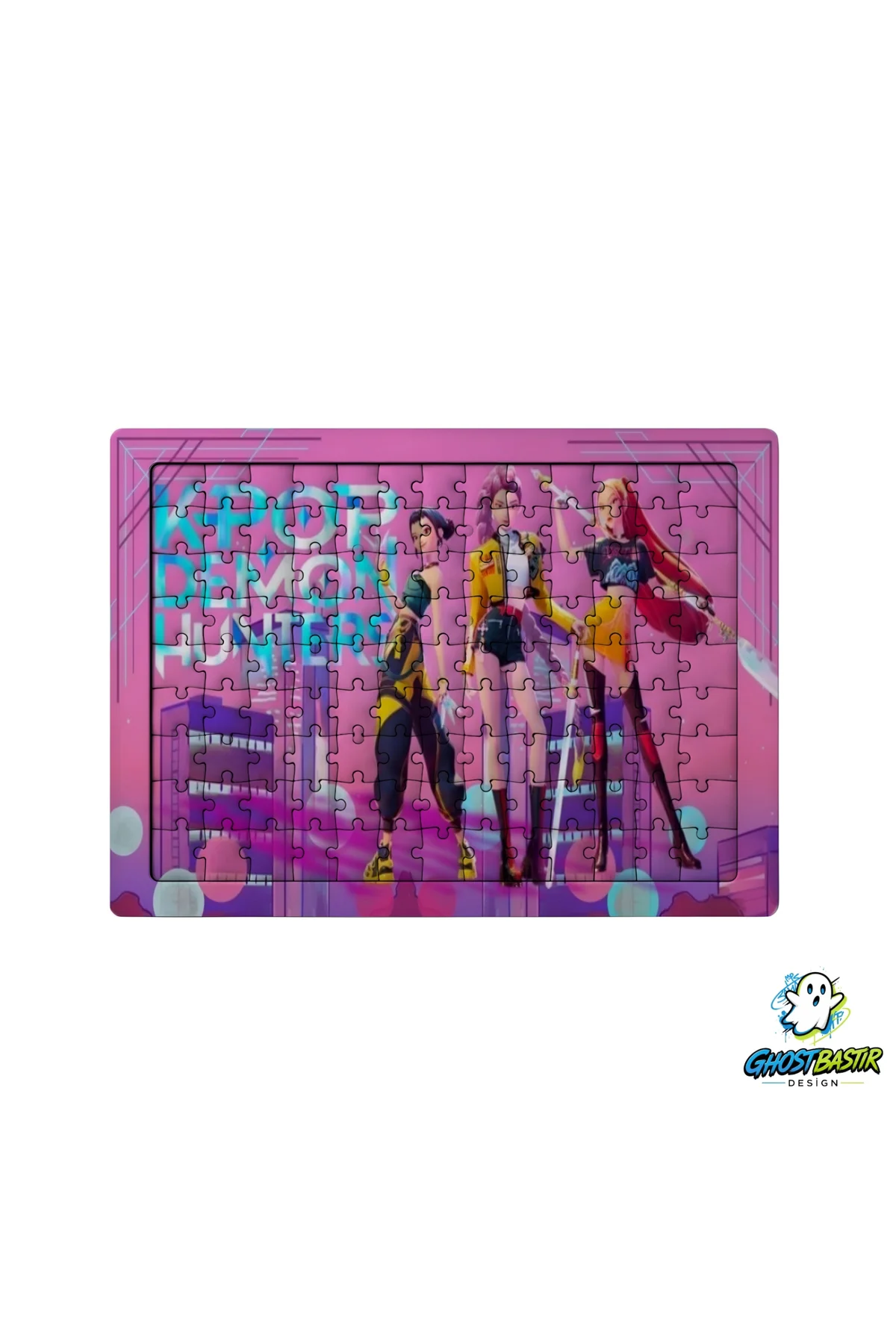 K-Pop Demon Hunters 99 Parça Ayaklı Puzzle – Dekoratif Çocuk Yapbozu 0268