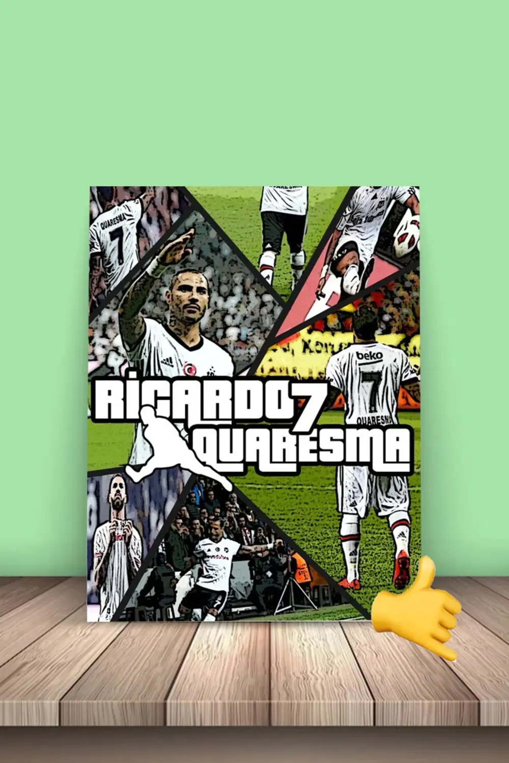 K Ricardo Quaresma 7 -1 20x30 Mdf Ahşap Tablo