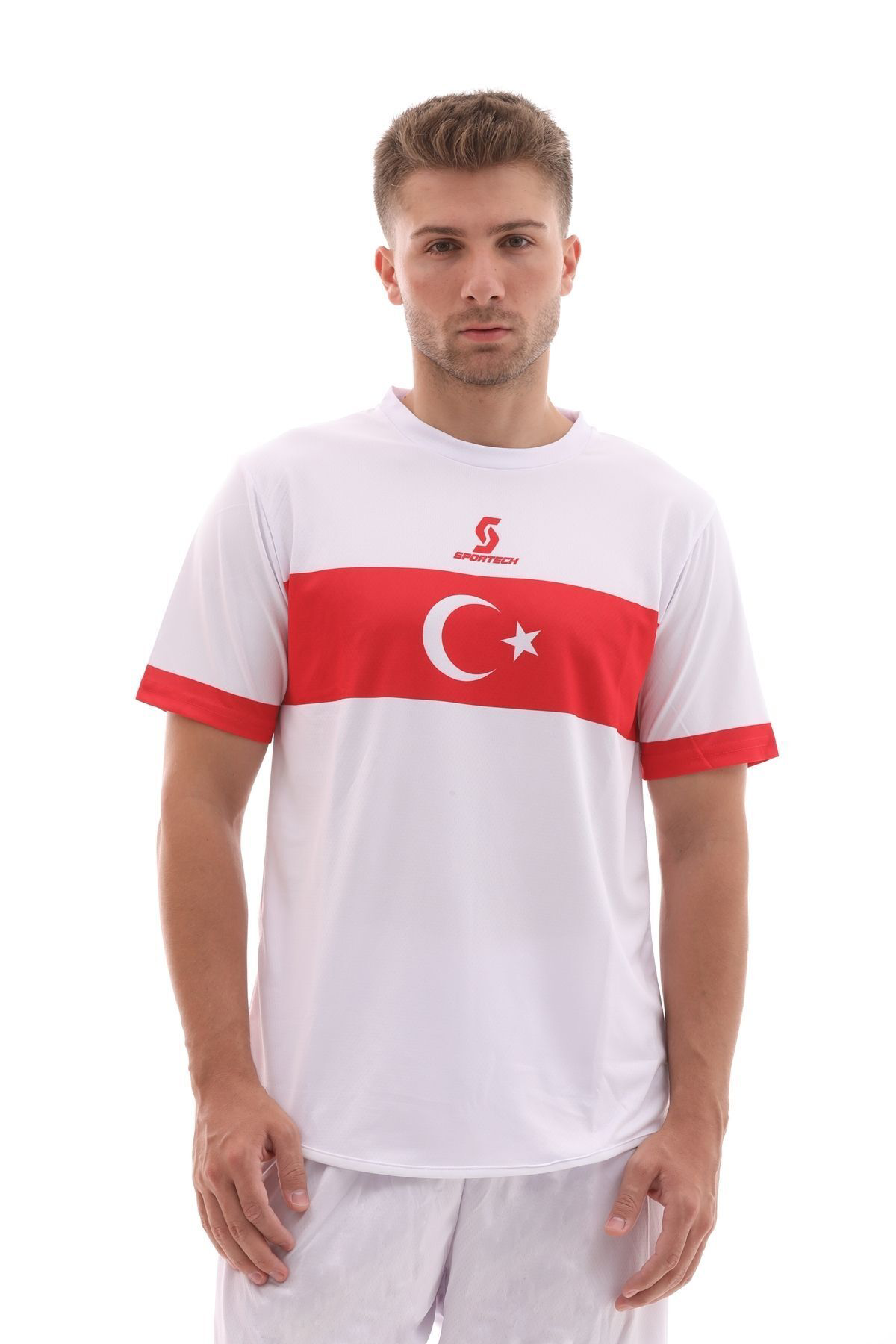 Sportech K0140 Türkiye Milli Takım Forması Tek Üst (Tek Kelime İsim Ve Num