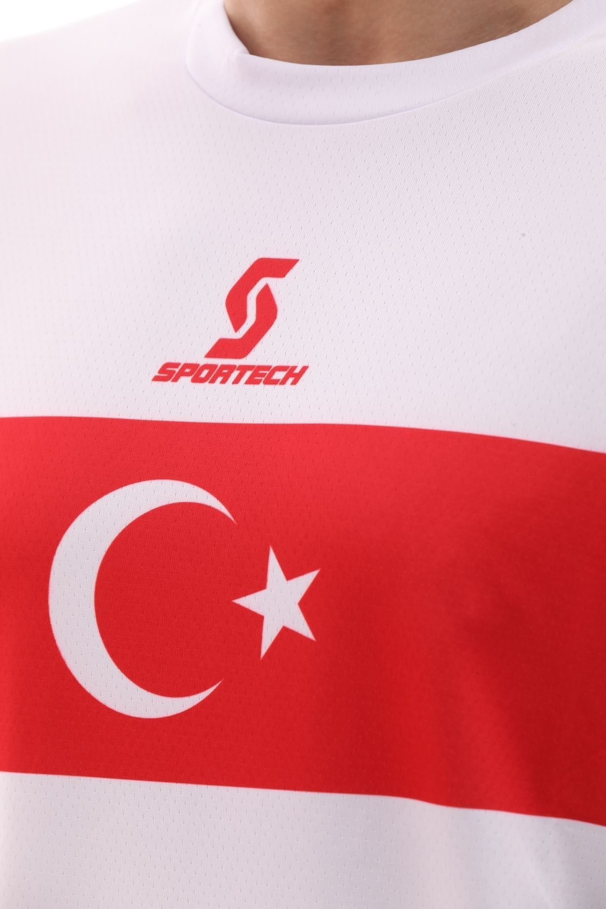 Sportech K0140 Türkiye Milli Takım Forması Tek Üst (Tek Kelime İsim Ve Num