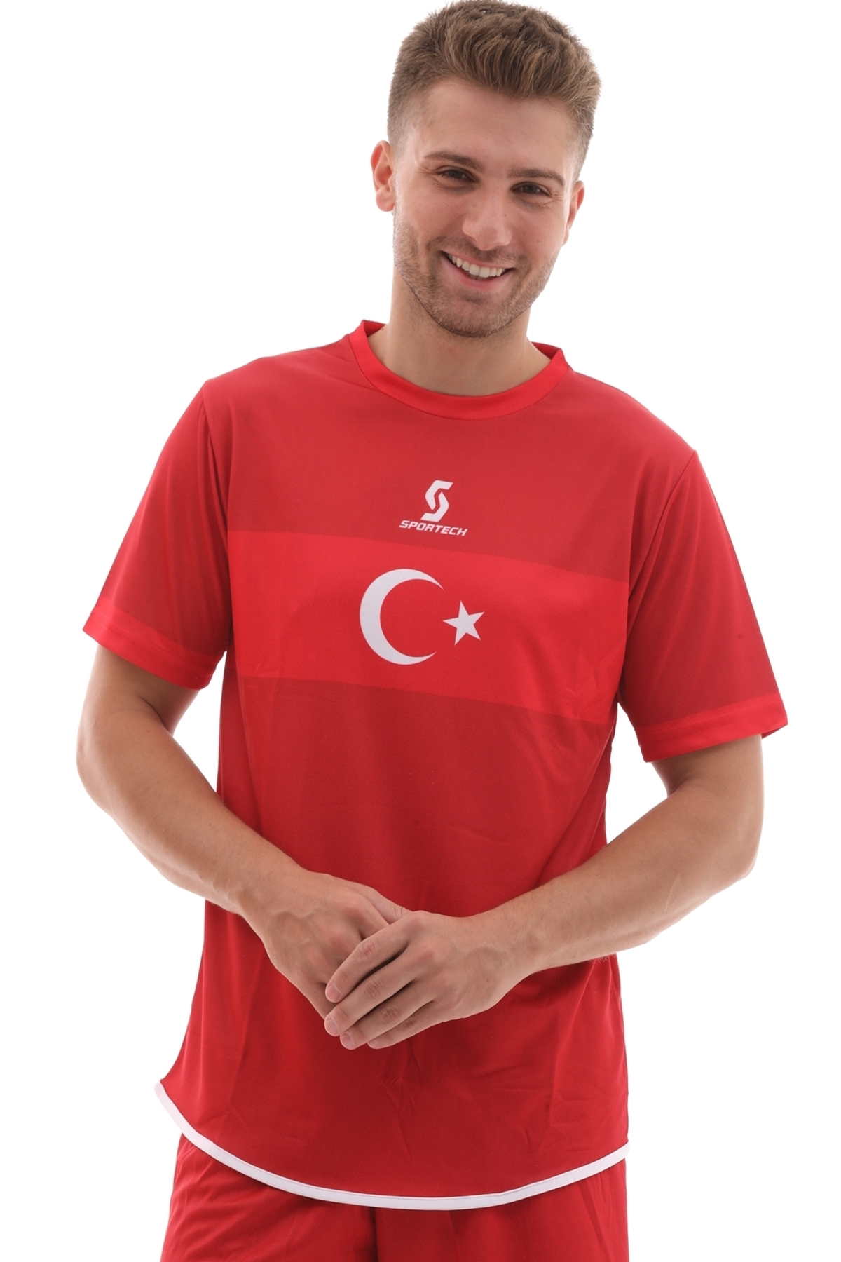 Sportech K0141 Türkiye Milli Takım Forması Tek Üst (Tek Kelime İsim Ve Num