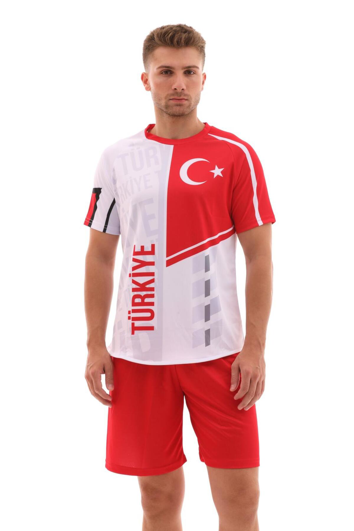 Sportech K0164 Türkiye Forma Takımı (Tek Kelime İsim Ve Numara Yazilir)