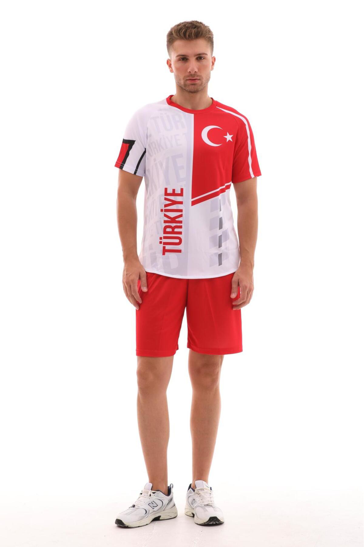 Sportech K0164 Türkiye Forma Takımı (Tek Kelime İsim Ve Numara Yazilir)