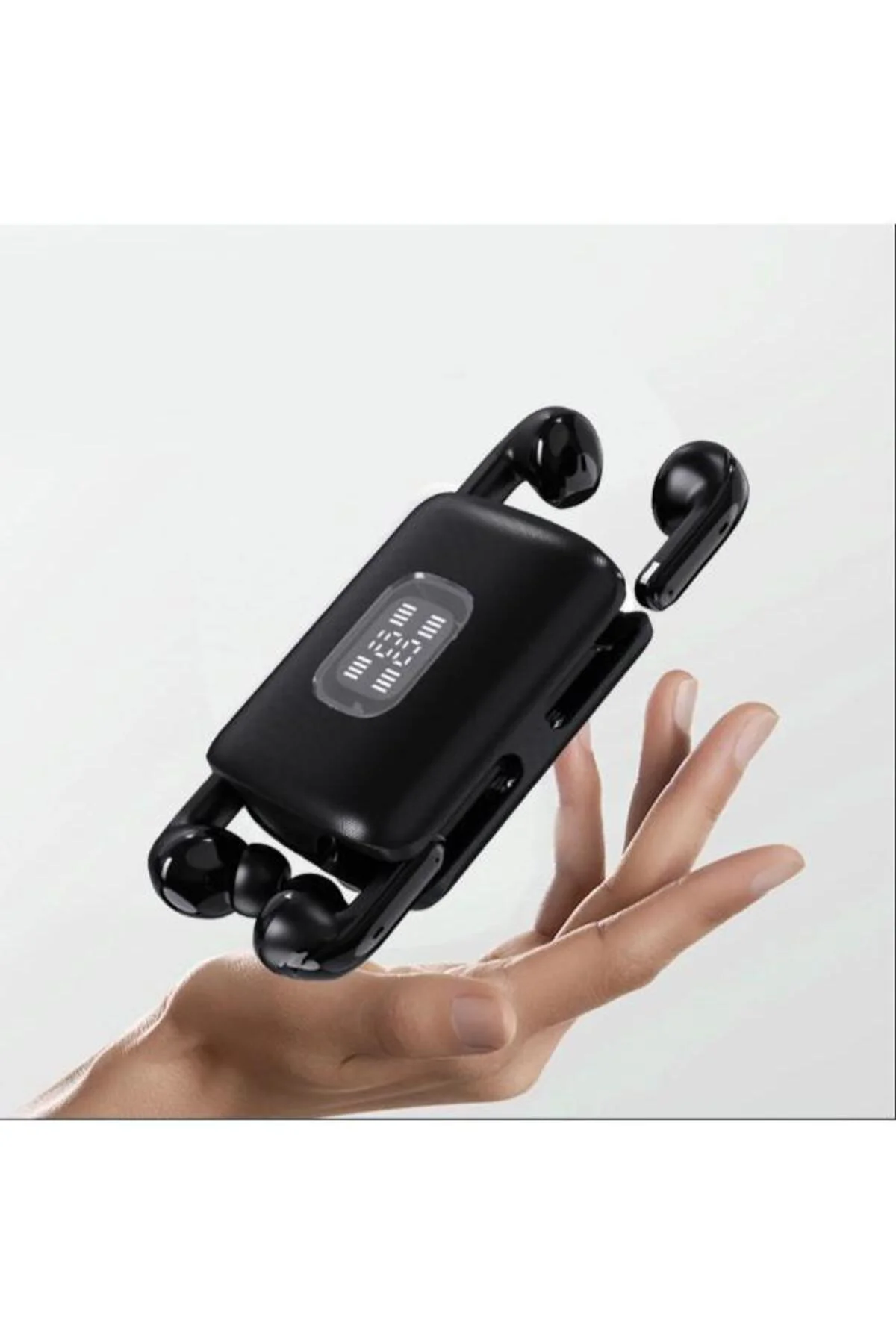 K02 Ultra Uzun Pil Ömrü Yüksek Kaliteli çifft Bluetooth oyuncu Kulaklığı Su Geçirmez Siyah