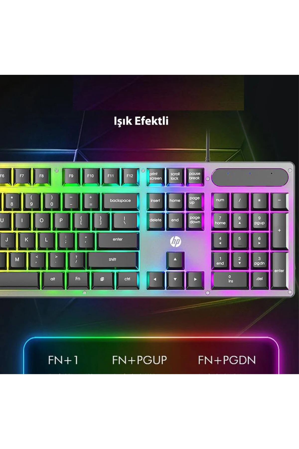 K100 Gaming Oyuncu Kablolu Klavye İngilizce