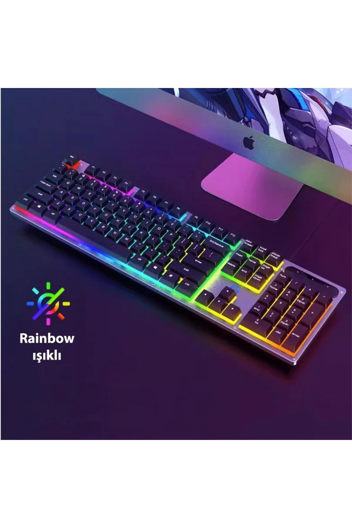 K100 Gaming Oyuncu Kablolu Klavye İngilizce