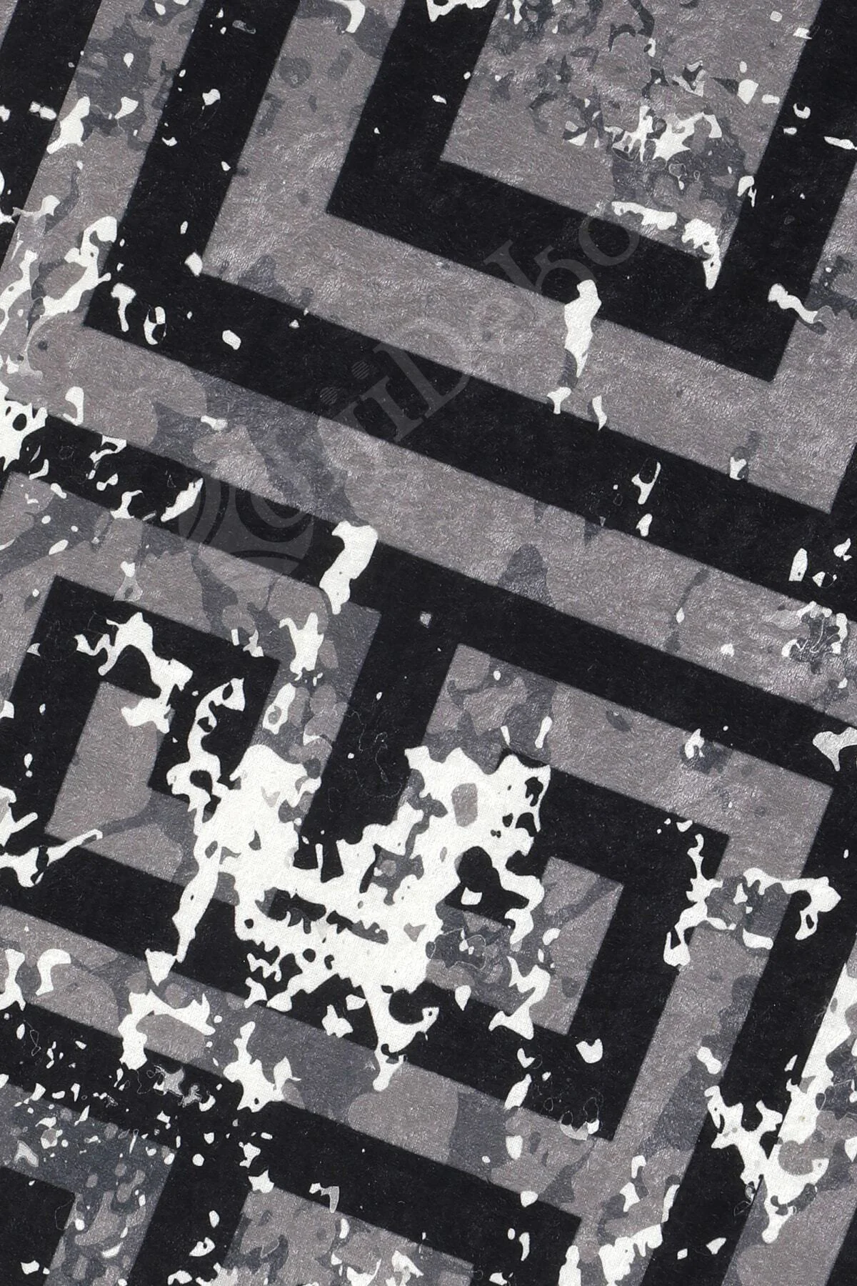 K1320 Siyah Saçaksız Dijital Yuvarlak Halı Yıkanabilir Banyo Paspası 80x80 K1320 Siyah Saçaksız Dijital Yuvarlak Halı Yıkanabilir Banyo Paspası 80x80