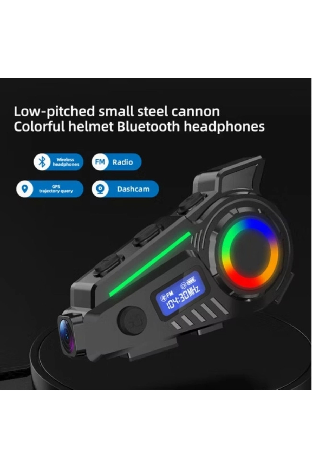 K19 Kameralı Motosiklet Kask Bluetooth Kulaklık Su Geçirmez Inter