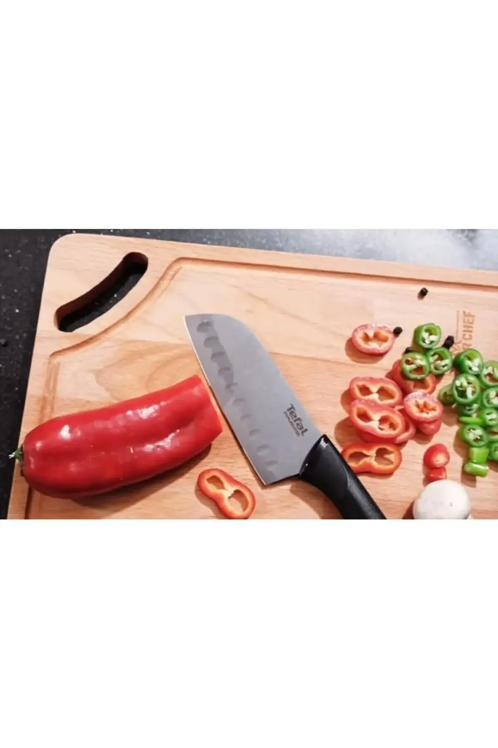 K22136 Comfort Kapaklı Santoku Bıçağı 12 Cm