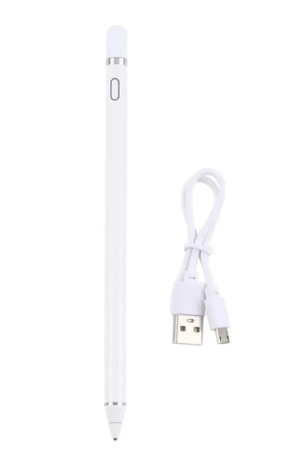 K2262 iPad Uyumlu Dokunmatik Stylus Kalem - Beyaz-(5796)