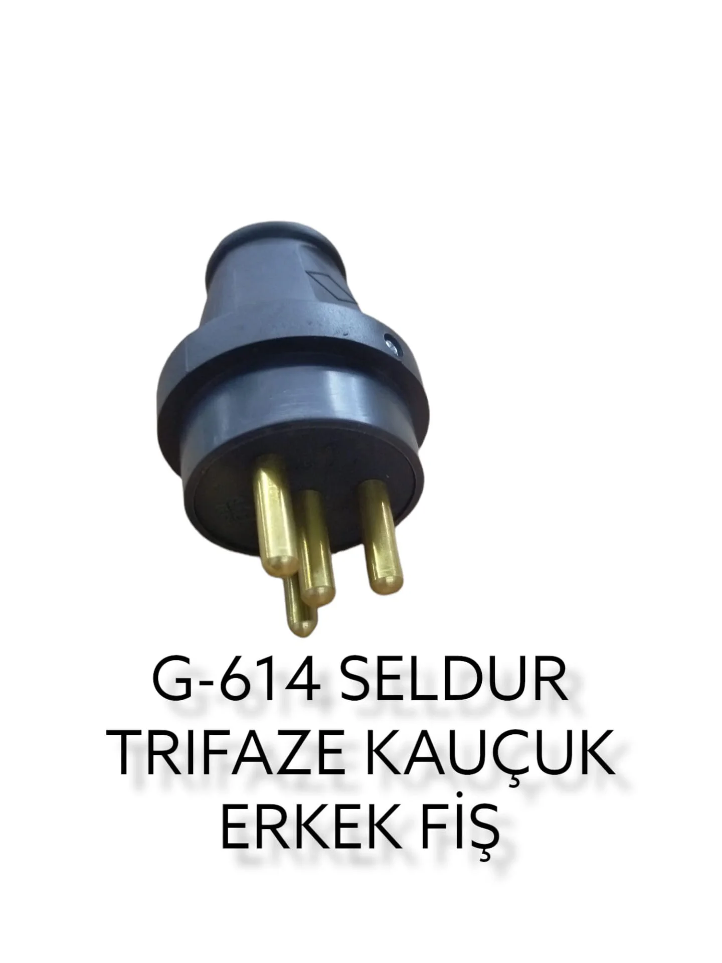 K325-300   Seldur Kauçuk Trifaze Erkek Fiş