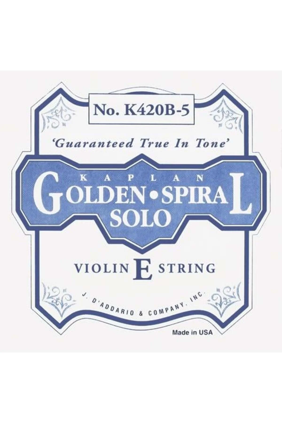 K420B5 KEMAN TEK TELİ, KAPLAN, GOLDEN SPIRAL SOLO, E-(Mİ), HEAVY K420B5 KEMAN TEK TELİ, KAPLAN, GOLDEN SPIRAL SOLO, E-(Mİ), HEAVY
