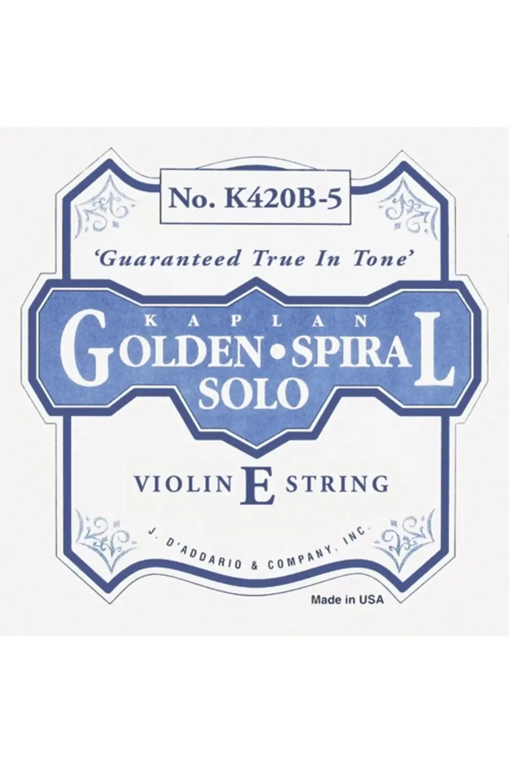 K420B5 KEMAN TEK TELİ, KAPLAN, GOLDEN SPİRAL SOLO, SCALE Keman Te