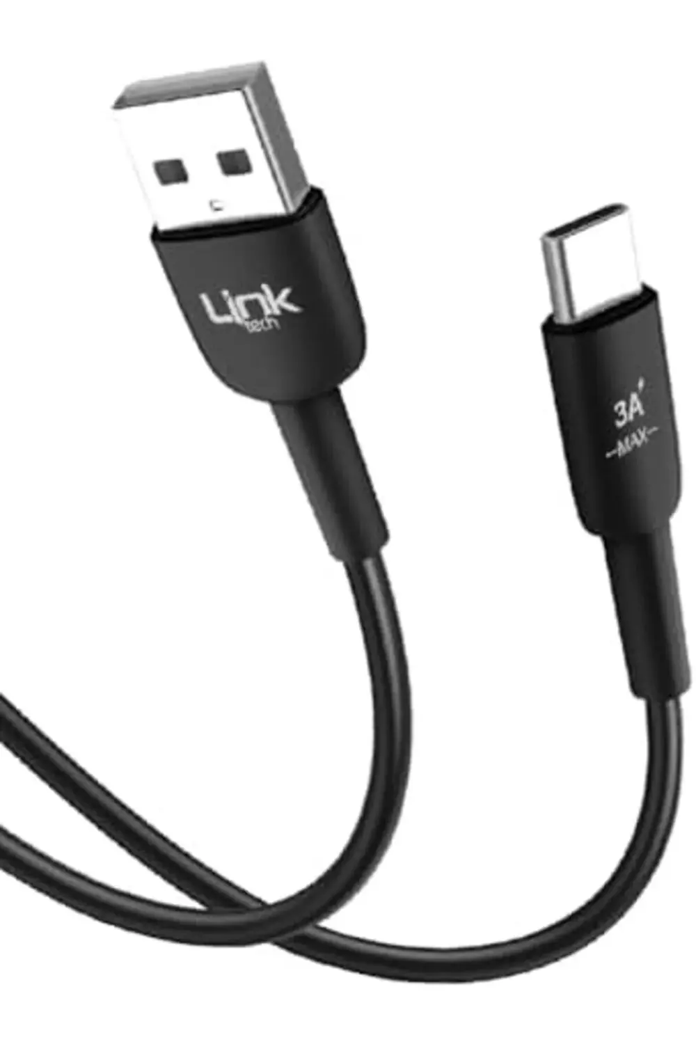 K602 Safe USB - Type-C 3A Data ve Şarj Kablosu 1mt Siyah 1181191