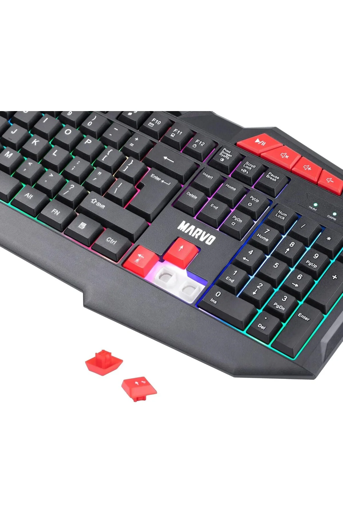 K602 TR Wired Membrane Switch 26-Tuş Anti-Ghost RGB Gaming Keyboa
