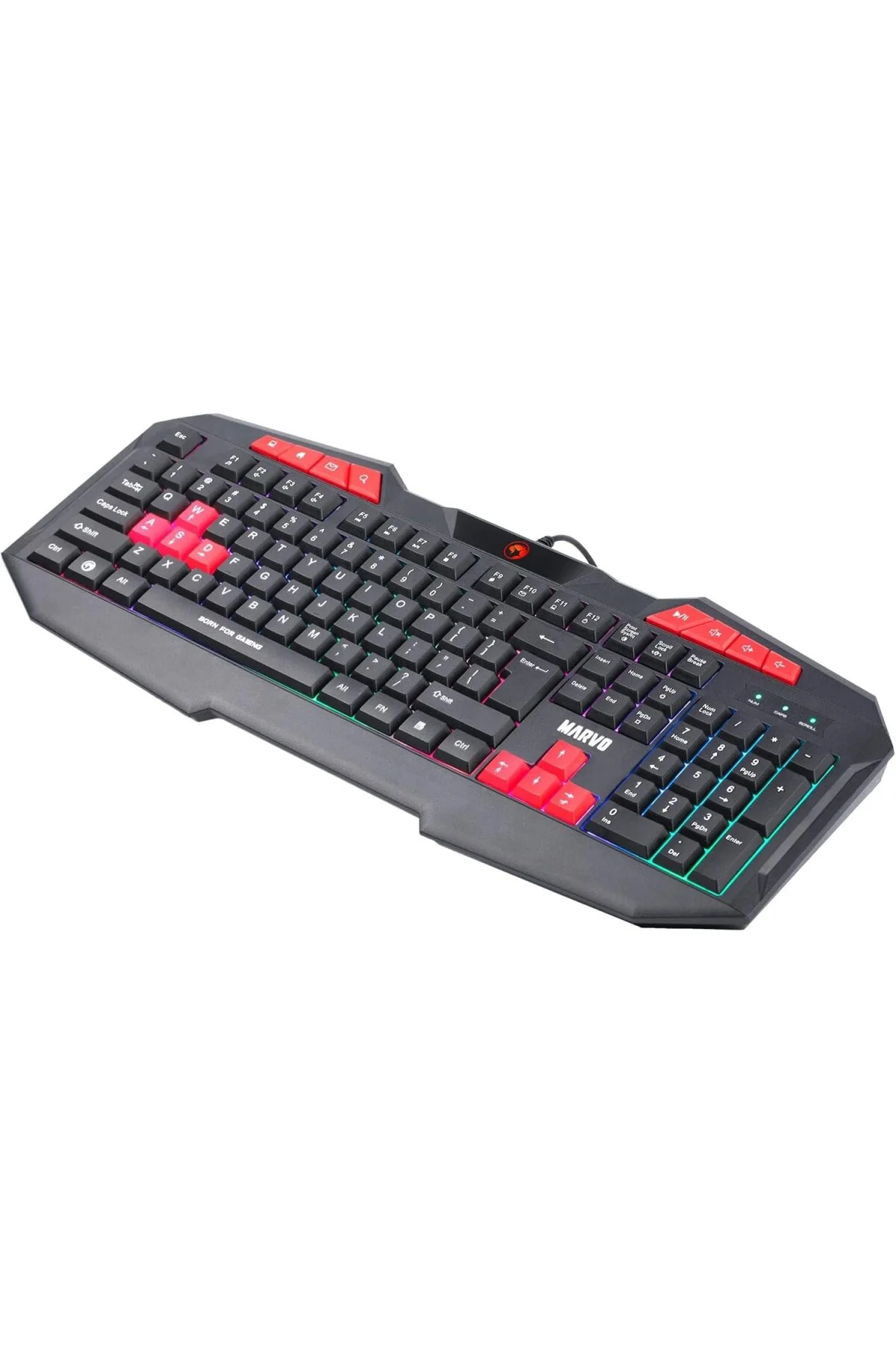 K602 TR Wired Membrane Switch 26-Tuş Anti-Ghost RGB Gaming Keyboa