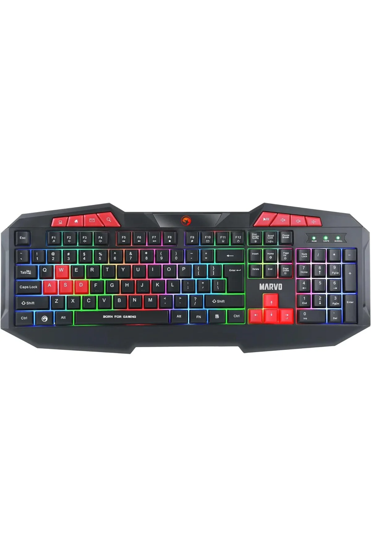 K602 TR Wired Membrane Switch 26-Tuş Anti-Ghost RGB Gaming Keyboa
