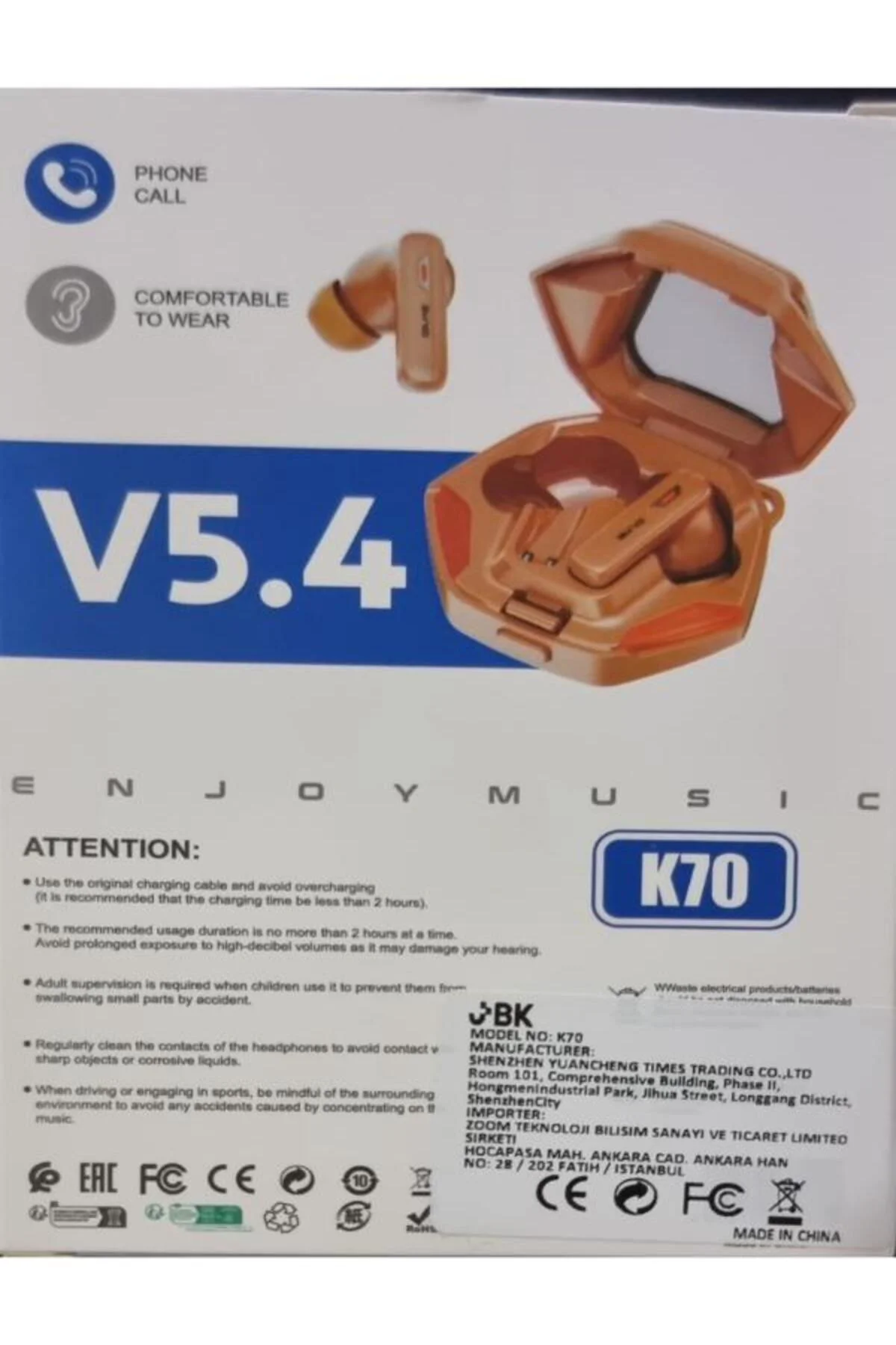 K70 BT5.4V ENC Lİ OYUNCU KULAKLIĞI