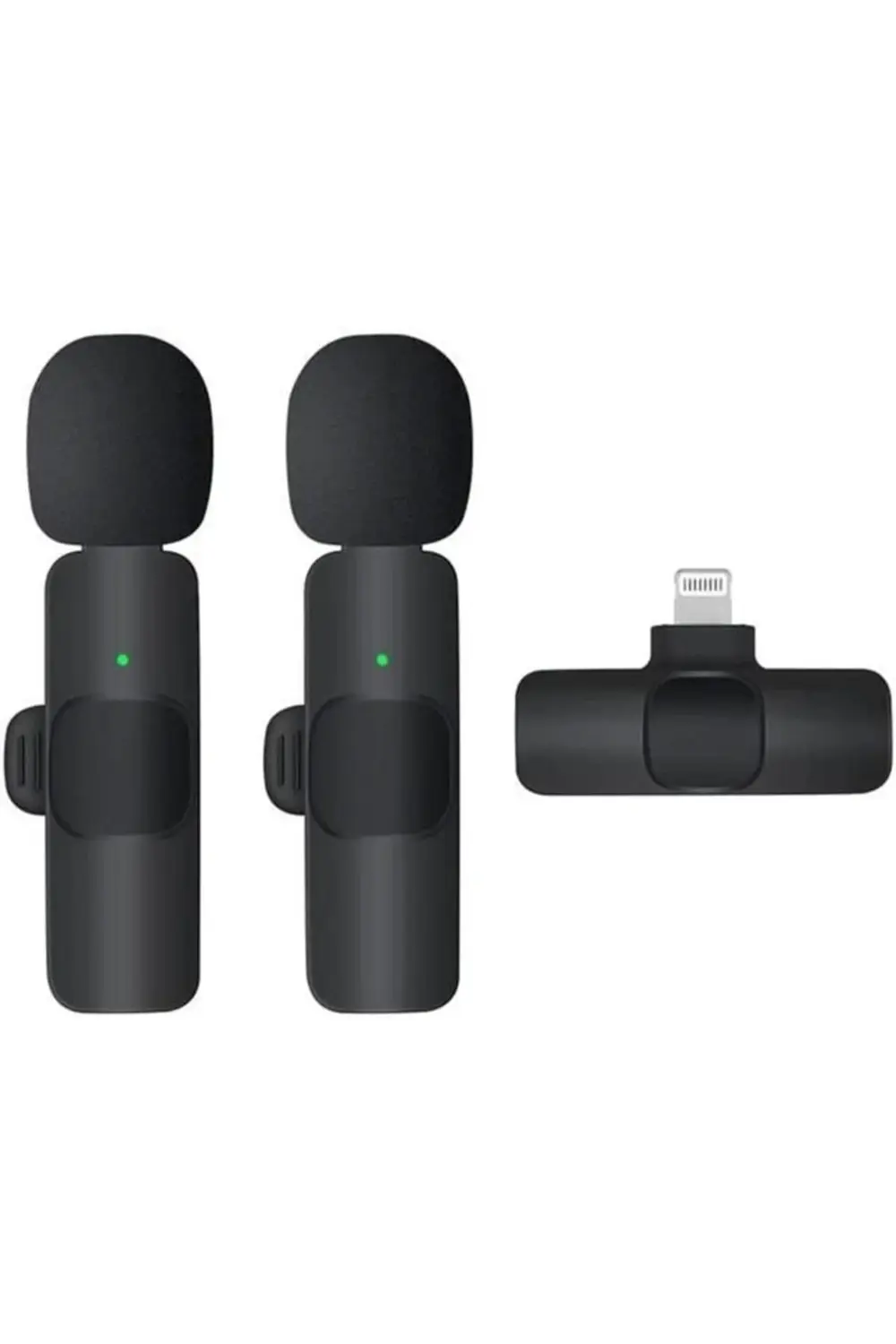 K9 Kablosuz Yaka Mikrofonu Lightning 2’li Mini Mikrofon Youtube T