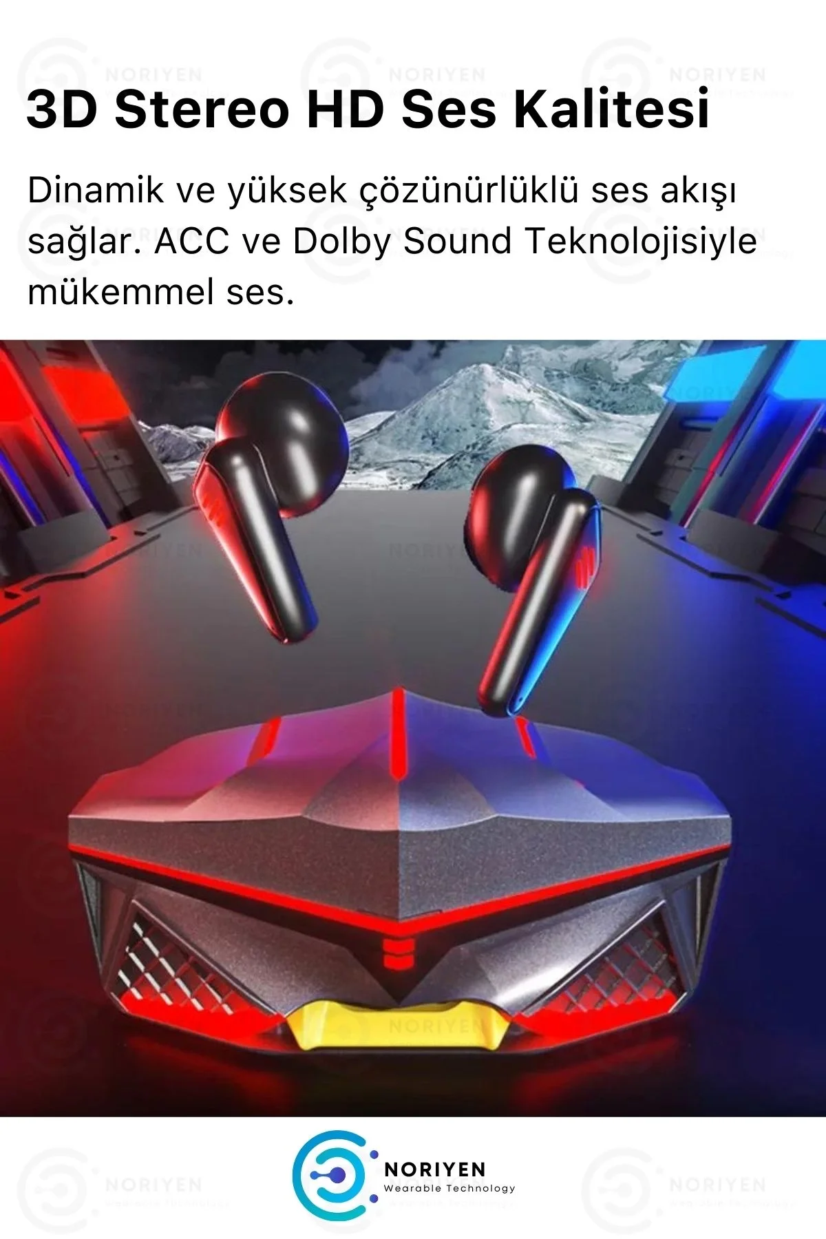 K98 Pro Oyuncu HD Ses Mikrofonlu Işıklı Metal Kasa iOS Android Uy