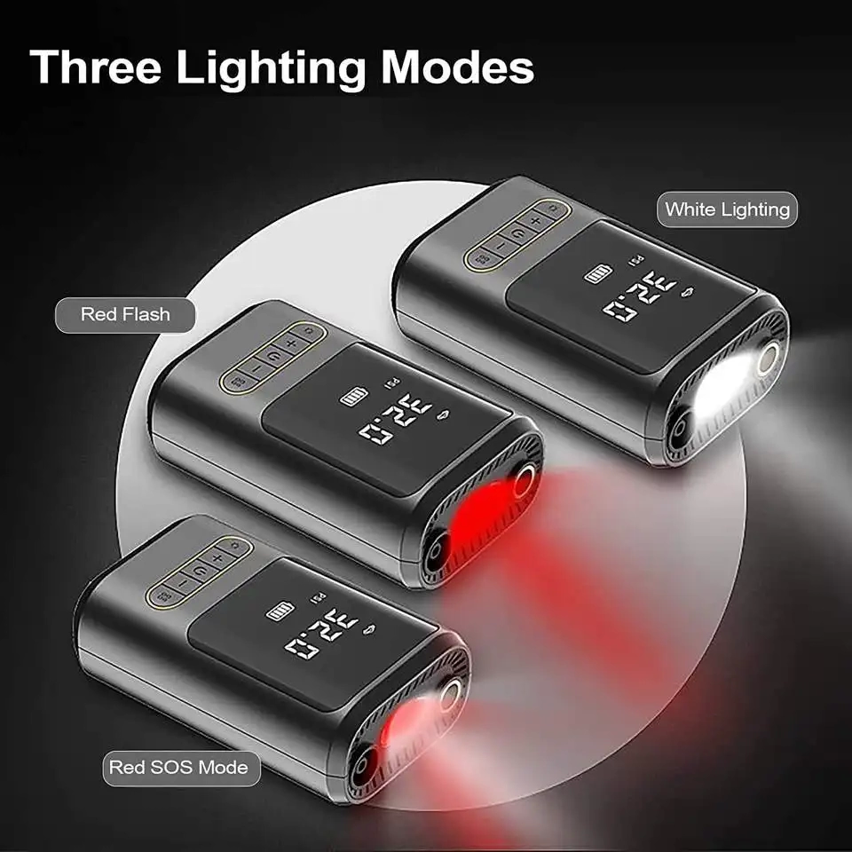 Ka-760 Kablosuz Oto Araç Mini 4000mah 150 Psı Işıklı Oto Hava Kom