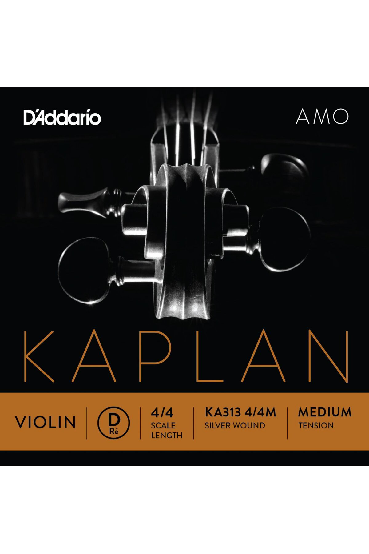 D'addario KA313 Keman Tek Tel Kaplan Amo 4/4 D-(re) Medium