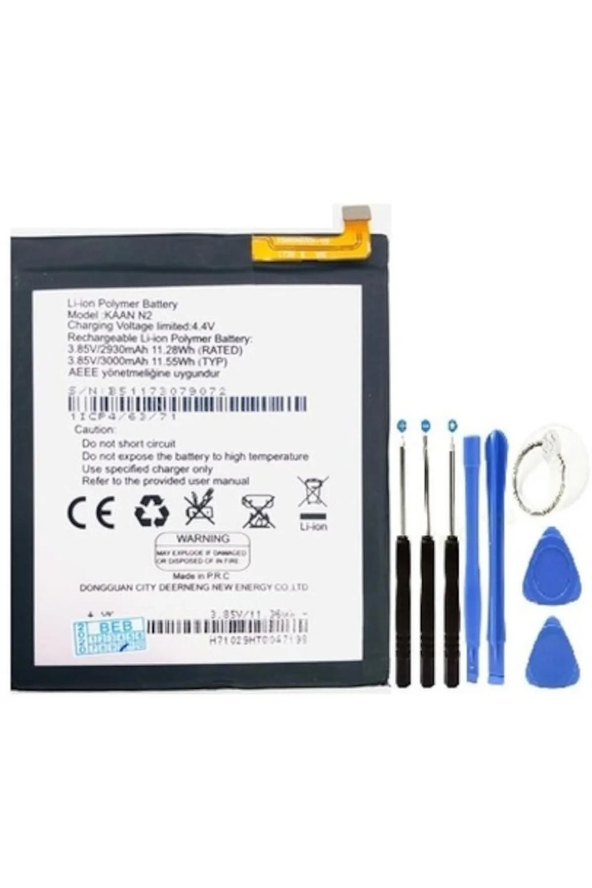 Kaan N2 Pil Batarya + Tamir Seti 3000 Mah