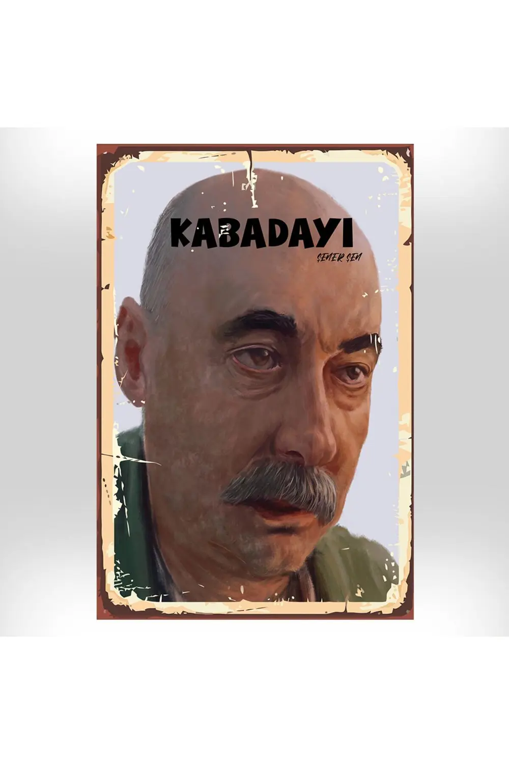 Kabadayı Şener Şen Tasarımlı 20x30 Cm Retro Ahşap Tablo